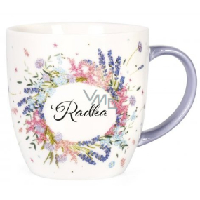 Albi Kvitnúci hrnček s menom Radka 380 ml