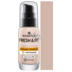 Essence Fresh & Fit tekutý make-up s vitamínovým komplexom 20 Fresh Nude 30 ml