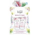 Fenjal Miss Floral Fantasy sprchový gél 75 ml + telové mlieko 75 ml + kozmetická taštička, kozmetická sada
