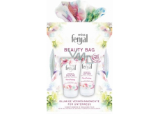 Fenjal Miss Floral Fantasy sprchový gél 75 ml + telové mlieko 75 ml + kozmetická taštička, kozmetická sada