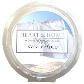 Heart & Home Svieže bielizeň Sójový prírodný voňavý vosk 26 g