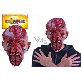 Rappa Halloween Maska rozpáraná hlava pre dospelých 1 kus