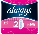 Always Ultra Super hygienické vložky s krídelkami 8 kusov