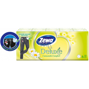 Zewa Deluxe Camomile Comfort papierové vreckovky 10 x 10 kusov