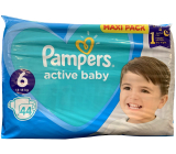 Pampers Active Baby veľkosť 6, 13 - 18 kg plienkové nohavičky 44 ks
