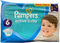 Pampers Active Baby veľkosť 6, 13 - 18 kg plienkové nohavičky 44 ks