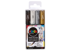 Posca Univerzálna sada akrylových fixiek 0,7 - 1 mm Mix farieb 4 ks PC-1M