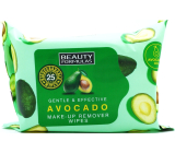 Beauty Formulas Avokádové exfoliačné obrúsky na tvár s avokádovým olejom 25 kusov