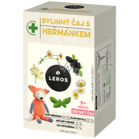 Leros Detský bylinný čaj s harmančekom bylinný čaj pre deti 20 x 1,5 g