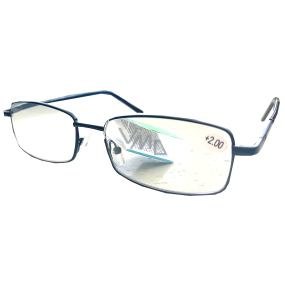 Berkeley dioptrické okuliare na čítanie +1,5 čierne kovové 1 kus MC2086