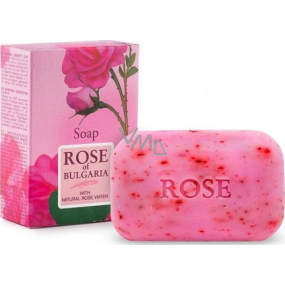 Rose of Bulgaria Prírodné ružové mydlo s peelingovým účinkom 100 g