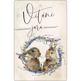 Bohemia Gifts Aromatická vonná karta Vítanie jari jemná a čistá vôňa 10,5 x 16 cm