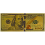 Talisman Zlatá plastová bankovka 100 USD