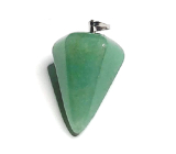 Avanturín zelený Siderické kyvadlo prírodný kameň 2,2 cm, kameň šťastia