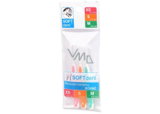 Soft Dent medzizubná kefka zakrivená XS - M, 0,4 - 6 mm 3 kusy