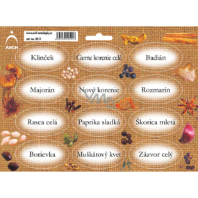 Arch Nálepky na vetvičky Juta farebná tlač Clove 22 x 16 cm SK