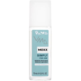 Mexx Simply for Him parfumovaný dezodorant pre mužov 75 ml
