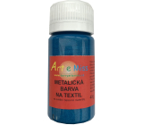 Art e Miss Metalická farba na textil 32 tyrkysová 40 g