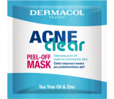 Dermacol Acneclear Peel-off maska čistiaca peelingová maska 8 ml