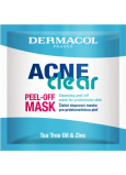 Dermacol Acneclear Peel-off maska čistiaca peelingová maska 8 ml