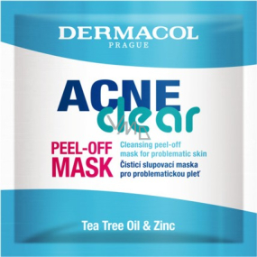 Dermacol Acneclear Peel-off maska čistiaca peelingová maska 8 ml