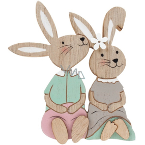Drevené králiky na postavenie v pároch 12 cm