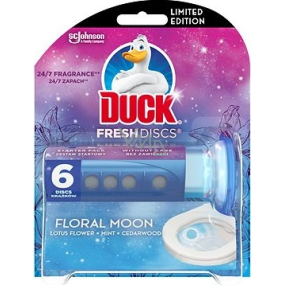 Duck Fresh Discs Floral Moon Toaletný gél na hygienickú čistotu a sviežosť vašej toalety 36 ml