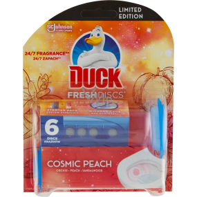 Duck Fresh Discs Cosmic Peach toaletný gél pre hygienickú čistotu a sviežosť vašej toalety 36 ml