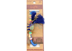 Albi Šperky náramok pletené Slon symbol šťastia, Tassel ochrana, energie 1 kus rôzne farby
