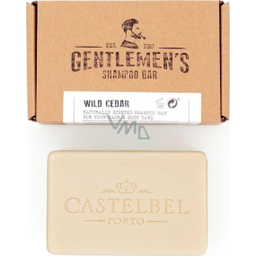 Castelbel Wild Cedar 2v1 tuhý šampón na vlasy a telo pre mužov 200 g