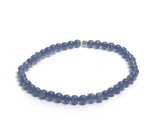 Lapis Lazuli náramok elastický prírodný kameň, guľôčka 4 mm / 16 - 17 cm, harmonický kameň