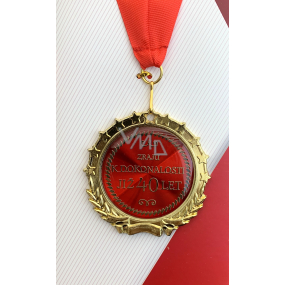 Albi Papierová obálka blahoželanie Blahoželanie s medailou 40 rokov červená