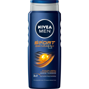 Nivea Men Sport 3v1 sprchový gél na telo, tvár a vlasy 250 ml