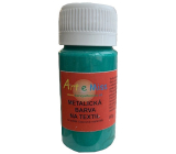 Art e Miss Metalická farba na textil 34 tmavozelená 40 g