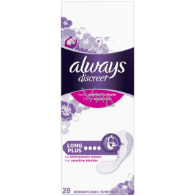 Intimné vložky Always Discreet Long Plus Slip Intimate Pads 28 kusov