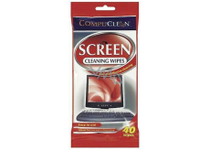 CompuClean Čistiace obrúsky na obrazovky Čistiace vlnené obrúsky na monitory a obrazovky 40 ks
