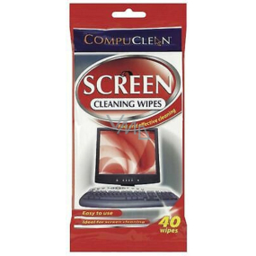 CompuClean Čistiace obrúsky na obrazovky Čistiace vlnené obrúsky na monitory a obrazovky 40 ks