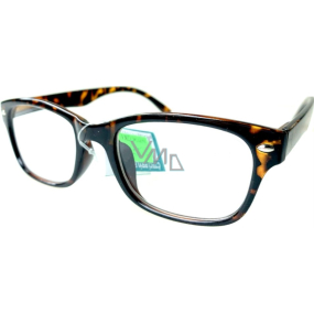 Berkeley dioptrické okuliare na čítanie +4,0 plastové hnedé tigrované 1 kus MC2197