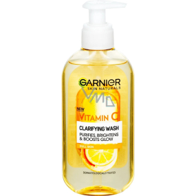 Garnier Skin Naturals Čistiaci gél na tvár s vitamínom C pre matnú a unavenú pleť 200 ml dávkovač