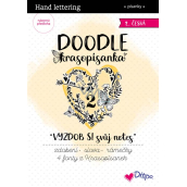 Ditipo Doodles Doodle - Ozdob si svoj zošit 2 predtlačené české slová na precvičovanie 36 strán 7264001