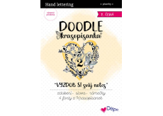 Ditipo Doodles Doodle - Ozdob si svoj zošit 2 predtlačené české slová na precvičovanie 36 strán 7264001