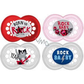 Mam Rock´n´Roll silikónový ortodontický cumlík 6+ mesiacov rôzne vzory a farby 1 kus