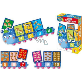 Baby Genius Maxi Puzzle Čísla pre deti 14 dielikov rôznych typov, odporúčaný vek 3-6 rokov