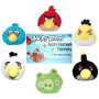 Plyšový držiak na ceruzky/prstová hračka Angry Birds žltá 5 cm 1 kus