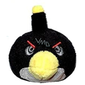 Plyšový držiak na ceruzky/prstová hračka Angry Birds čierna 5 cm 1 kus