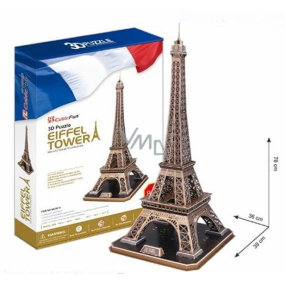 CubicFun Puzzle 3D Eiffelova veža 82 dielikov, odporúčaný vek 10+