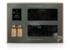 Baylis & Harding Konope a bergamot umývanie vlasov a šampón 100 ml + umývanie tváre 100 ml + soľ do kúpeľa 75 g + fleecový župan, kozmetická sada pre mužov