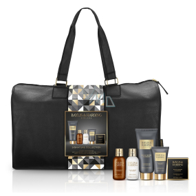 Baylis & Harding Sprchový gél s čiernym korením a ženšenom 200 ml + toaletné mydlo 150 g + gél na vlasy a šampón 100 ml + telové mlieko 100 ml + balzam po holení 50 ml + cestovná taška, kozmetická sada pre mužov
