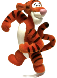 Disney Medvedík Pú minifigúrka - Tigrík stojí so zatvorenými ústami, ruky od seba 1 ks, 5 cm