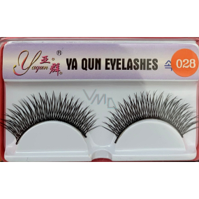 EyelaShes Umelé riasy s lepidlom 028 Black 1 pár